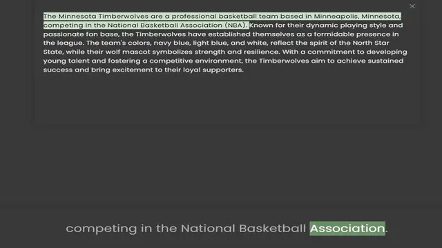 Video thumbnail for The Minnesota Timberwolves are a professional basketball team based in Minneapolis, Minnesota, competing in the National Basketball Association (NBA). Known for their dynamic playing style and passionate fan base, the Timberwolves have es