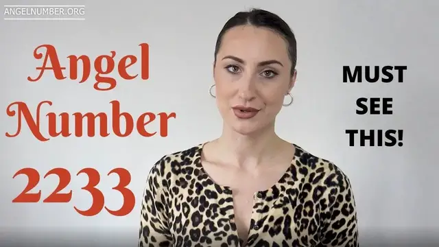 'Video thumbnail for 2233 ANGEL NUMBER - Must See This!'