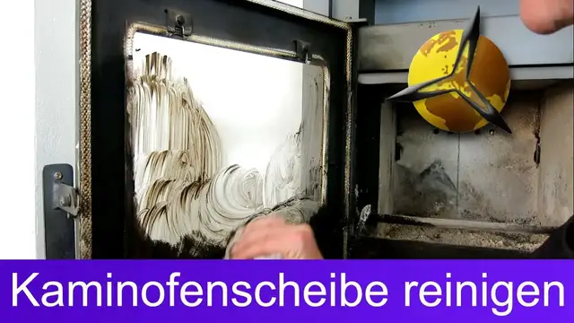 Video thumbnail for Kaminofenscheibe putzen: Kaminscheibe reinigen mit Asche
