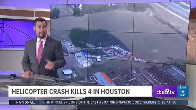 Video thumbnail for 4 killed, including child, in private helicopter crash in Houston