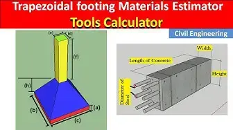 Video thumbnail for How to estimate materials in trapezoidal footing with Column | Tools to calculate estimation