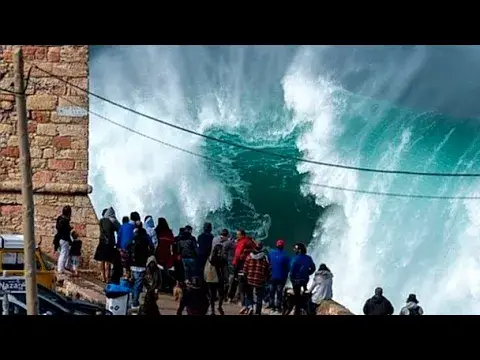 'Video thumbnail for Huge Waves Compilation Biggest Waves Tsunami Caught on Camera'