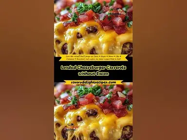 'Video thumbnail for Loaded Cheeseburger Casserole without Bacon'