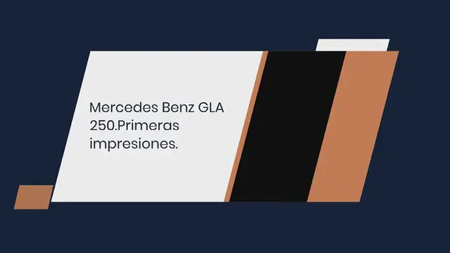 Video thumbnail for Mercedes Benz GLA 250. Primeras impresiones.