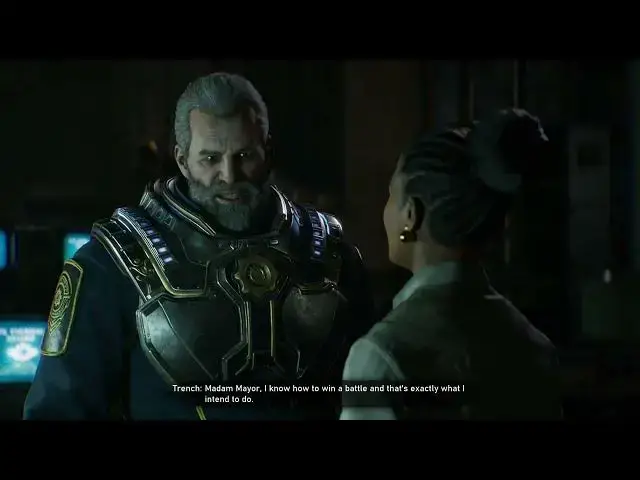 Video thumbnail for Gears of War: E-Day - Act 2 Chapter 1: City Hall: Mayor Shaw Meets with Colonial Trench Cutscene