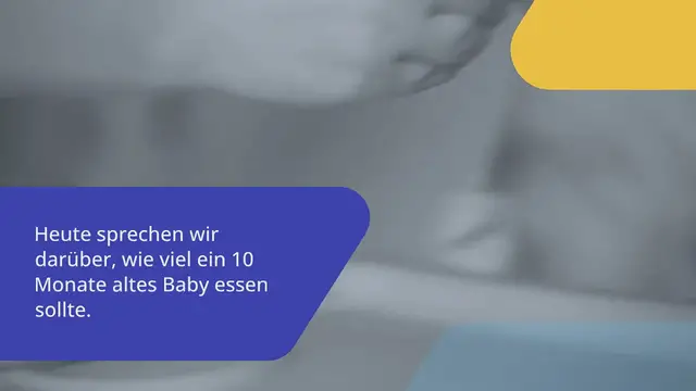 Video thumbnail for Optimale Ernährung für 10 Monate altes Baby: Wie viel sollte ein Baby essen?