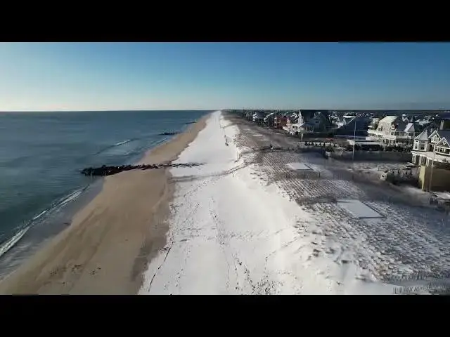 Video thumbnail for Over Bay Head’s Beaches After the Snow
