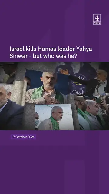 Video thumbnail for Israel has killed Hamas leader Yahya Sinwar in a major coup for Benjamin Netanyahu. The mastermind of the October 7th attack which triggered a war which has killed 42,000 Palestinians in Gaza.