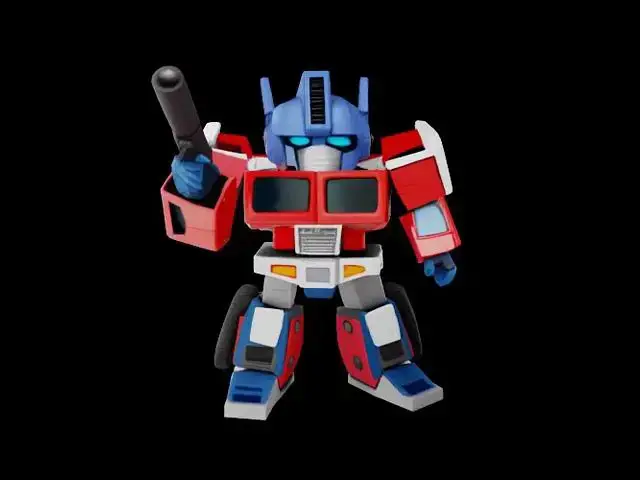 'Video thumbnail for transformers 3D rendering of a cartoon character'