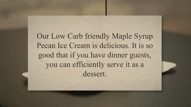 Video thumbnail for Low-Carb Friendly Maple Syrup Pecan Ice Cream