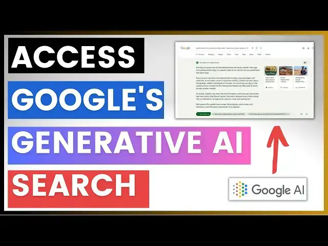 Video thumbnail for How To Get Access The New Generative AI Google Search?
