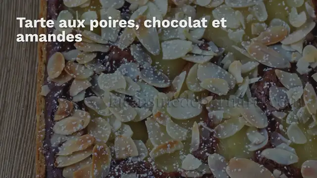 Video thumbnail for PEAR, CHOCOLATE AND ALMOND TART