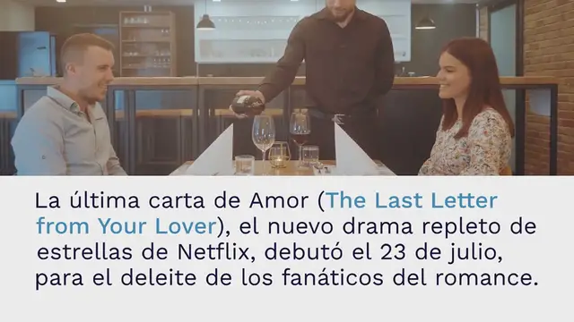 Video thumbnail for La última carta de Amor de Netflix está basada en una novela romántica muy querida