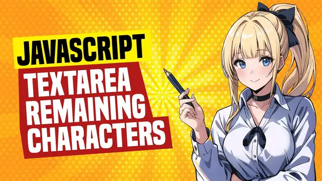 Video thumbnail for Simple Textarea With Remaining Character Counter