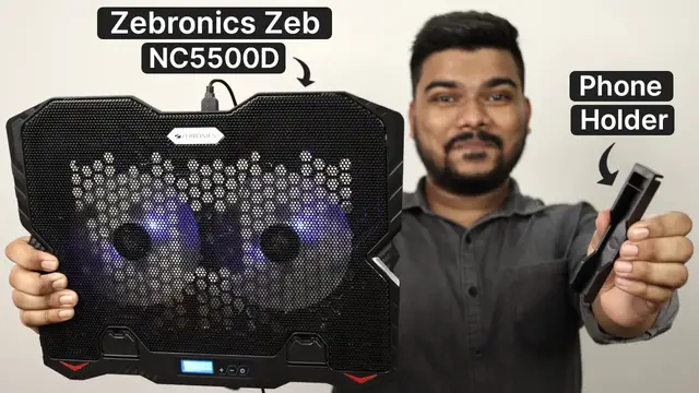 Video thumbnail for Cooling Pad for Laptop With Phone Holder | Zebronics Zeb NC5500D Review