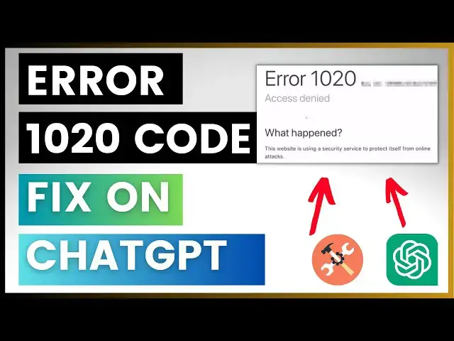 Video thumbnail for Error 1020 Code On ChatGPT - How To Fix It?