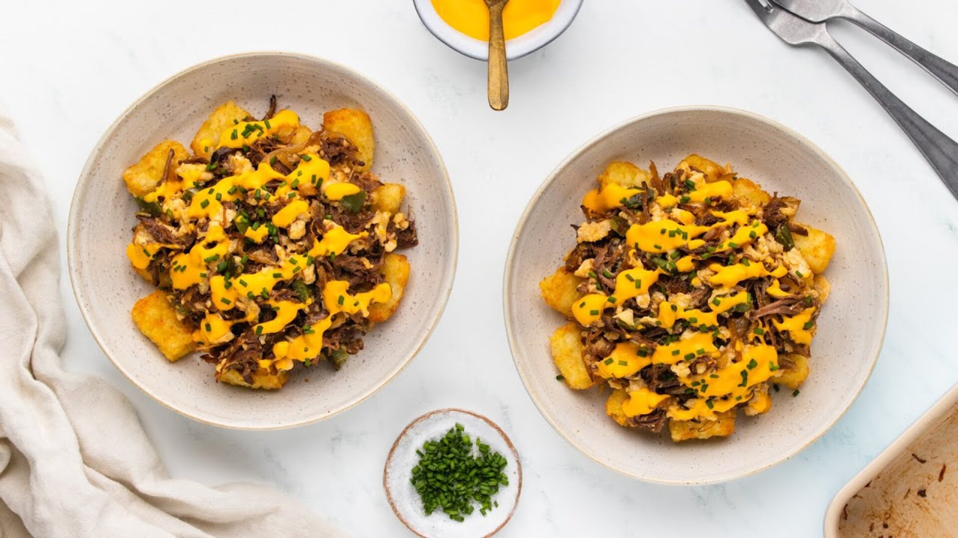 Video thumbnail for Copycat Dunkin' Hash Brown Brisket Scramble Bowl Recipe