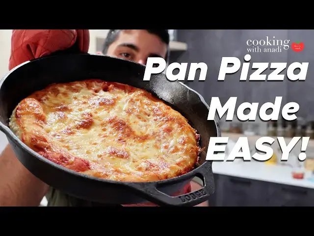 Video thumbnail for The Best Cast Iron Pan Pizza Ever (Better Than Takeout!)