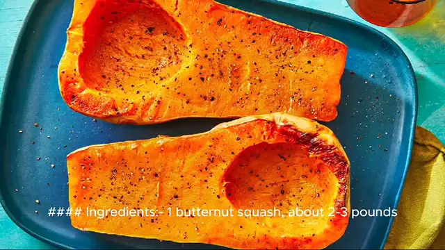 Video thumbnail for butternut squash recipe