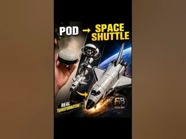 Video thumbnail for This Tiny Pod Transforms Into a Space Shuttle 🚀🤯 | AI Transformation