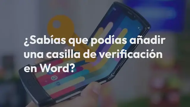 Video thumbnail for ¿Cómo insertar casilla de verificación en Word?