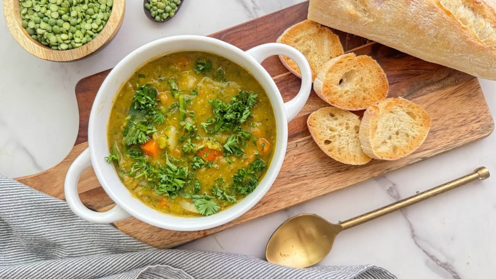 Video thumbnail for The Only Vegan Split-Pea Soup Recipe You'll Ever Need
