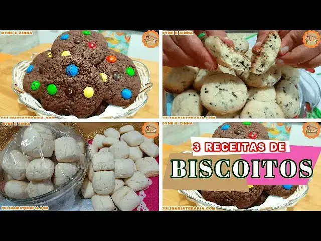 Video thumbnail for Biscoitos Cookies de Chocolate, Biscoito Formigueiro de Maisena, Sequilhos de Leite Condensado