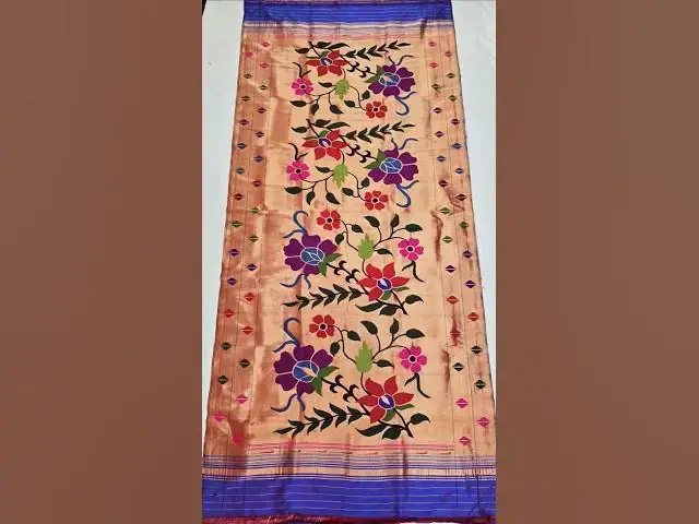 Video thumbnail for Pure Paithani Beauty in One Dupatta! #NBMSSILKSAREE#paithani #duppatas  #DupattaDraping