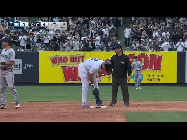'Video thumbnail for Giancarlo Stanton CRUSHES a Two-Run Double! | New York Yankees | 4/15/2023'