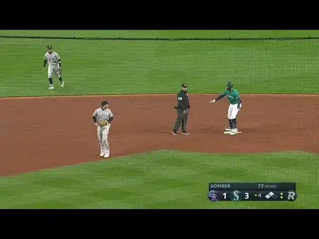 'Video thumbnail for Julio Rodriguez LAUNCHES a RBI Double! | Seattle Mariners | 4/14/2023'