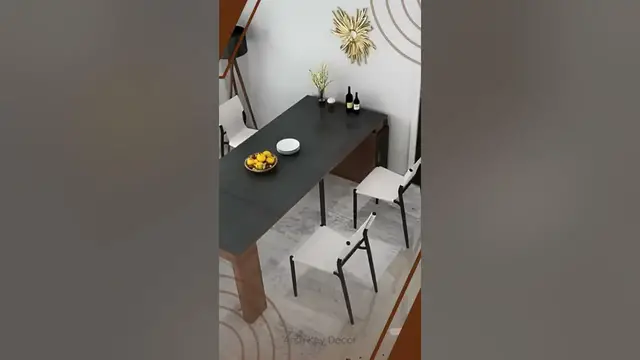 Video thumbnail for Tiny Table, Big Impact: Folding Dining Table | Furniture #shorts