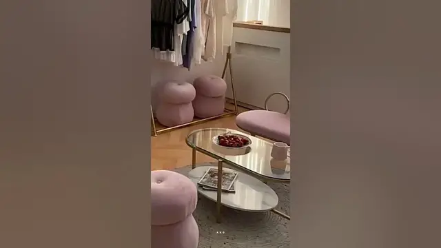 Video thumbnail for Double Seat Soft Bag Bench: Modern Nordic Sofa | Furniture #shorts