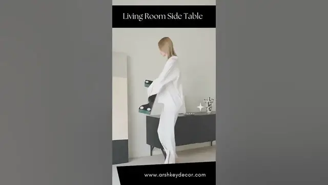 Video thumbnail for Sleek Living Room Side Table | Folding Table #shorts