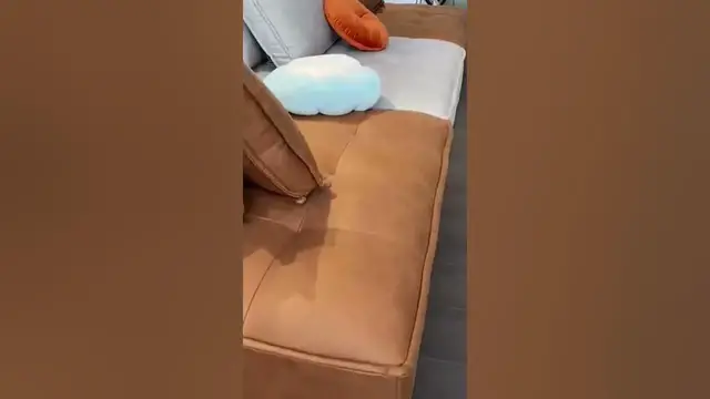 Video thumbnail for Italian Cloth Sofa Chic | Beancurd Block Sofa #shorts