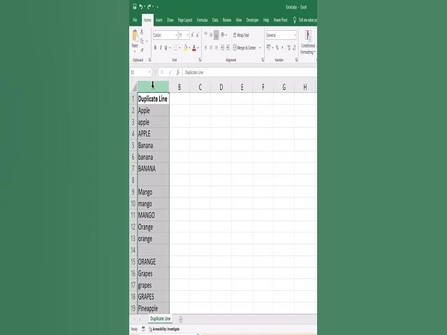 Video thumbnail for Remove Duplicate Lines, Fix Spaces, Organize Data in One Click #excel #exceltutorial #exceltips