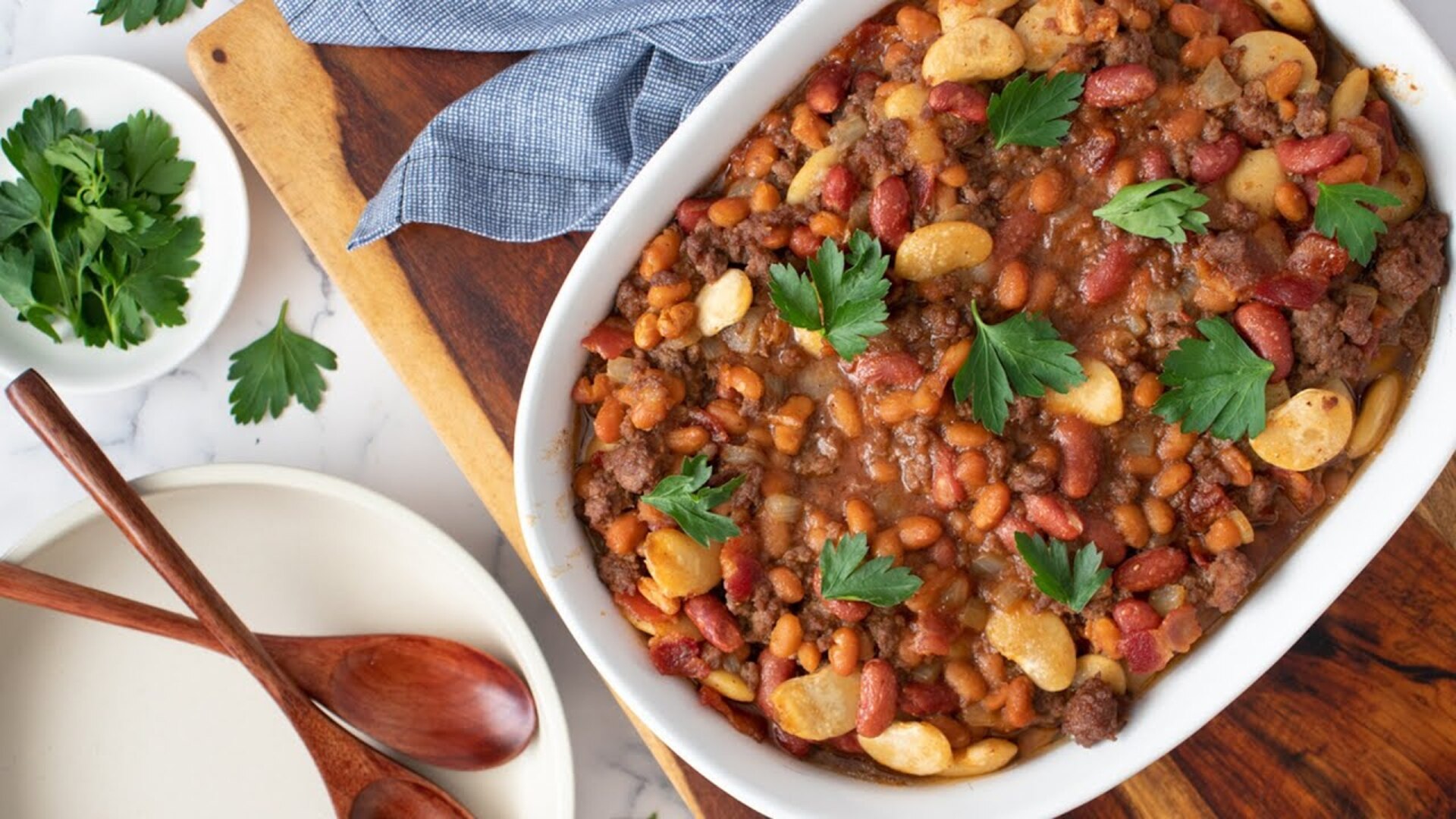 Video thumbnail for Beef 'N' Bacon Calico Beans Recipe