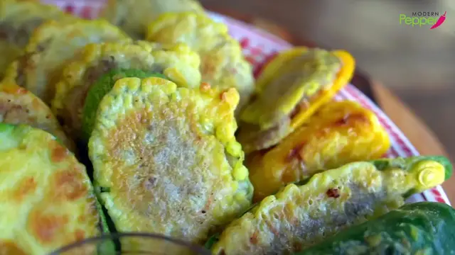 'Video thumbnail for Korean Pancakes with Meat Vegetables Meat Patties 동그랑땡 호박전 버섯전 고ᄎ(720P H'