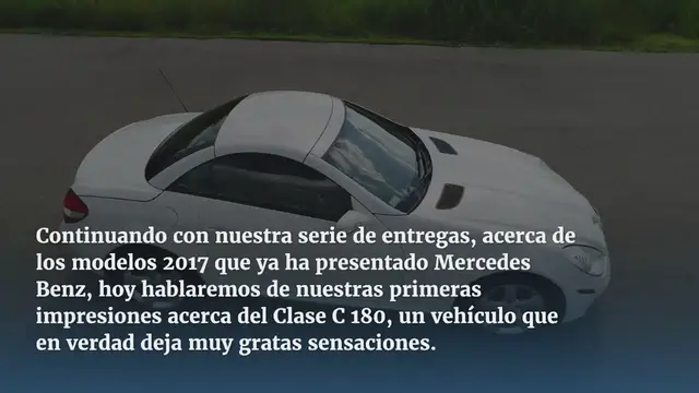 Video thumbnail for Mercedes Benz Clase C 180 versión 2017.