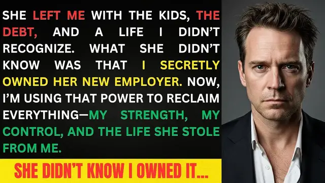 'Video thumbnail for My Wife Left Me With The Kids And Debt; She Didn’t Know I Secretly Owned Her New Employer'