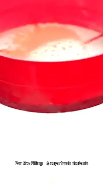 'Video thumbnail for rhubarb crisp recipe'