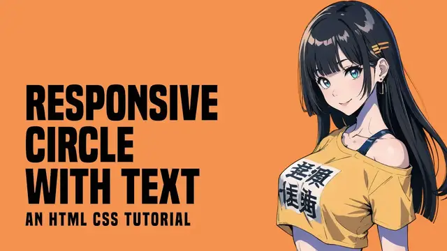 Video thumbnail for Responsive Circle With Text In HTML CSS