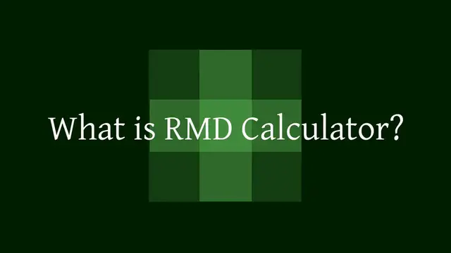 'Video thumbnail for What is RMD Calculator'