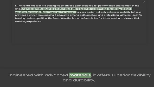Video thumbnail for ring. Engineered with advanced materials, it offers superior flexibility and durability, allowing wrestlers to execute their moves with precision. Its sleek design not only enhances mobility but also provides a stylish look, making it a f