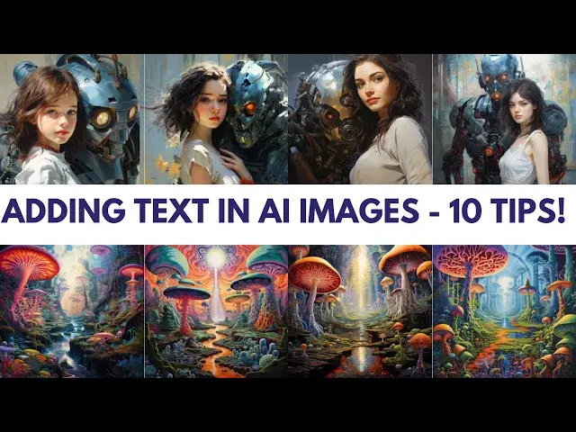 Video thumbnail for Mastering Text Integration: 10 Tips for adding text to AI-Generated Images