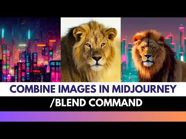 'Video thumbnail for How to blend two images in midjourney /blend command'