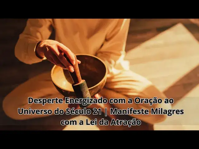 'Video thumbnail for Desperte Energizado com a Oração ao Universo do Século 21 | Manifeste Milagres com a Lei da Atração'