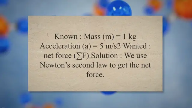 Video thumbnail for Newton’s second law of motion – problems and solutions