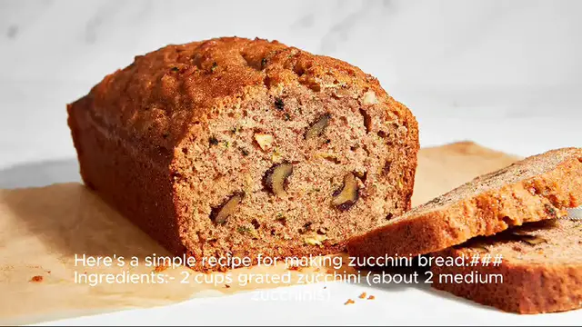 Video thumbnail for zucchini bread recipe