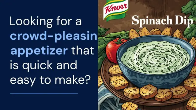 Video thumbnail for knorr spinach dip recipe
