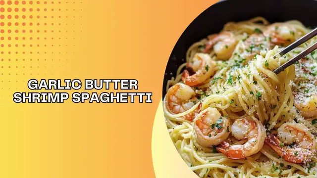 Video thumbnail for Garlic Butter Shrimp Spaghetti
